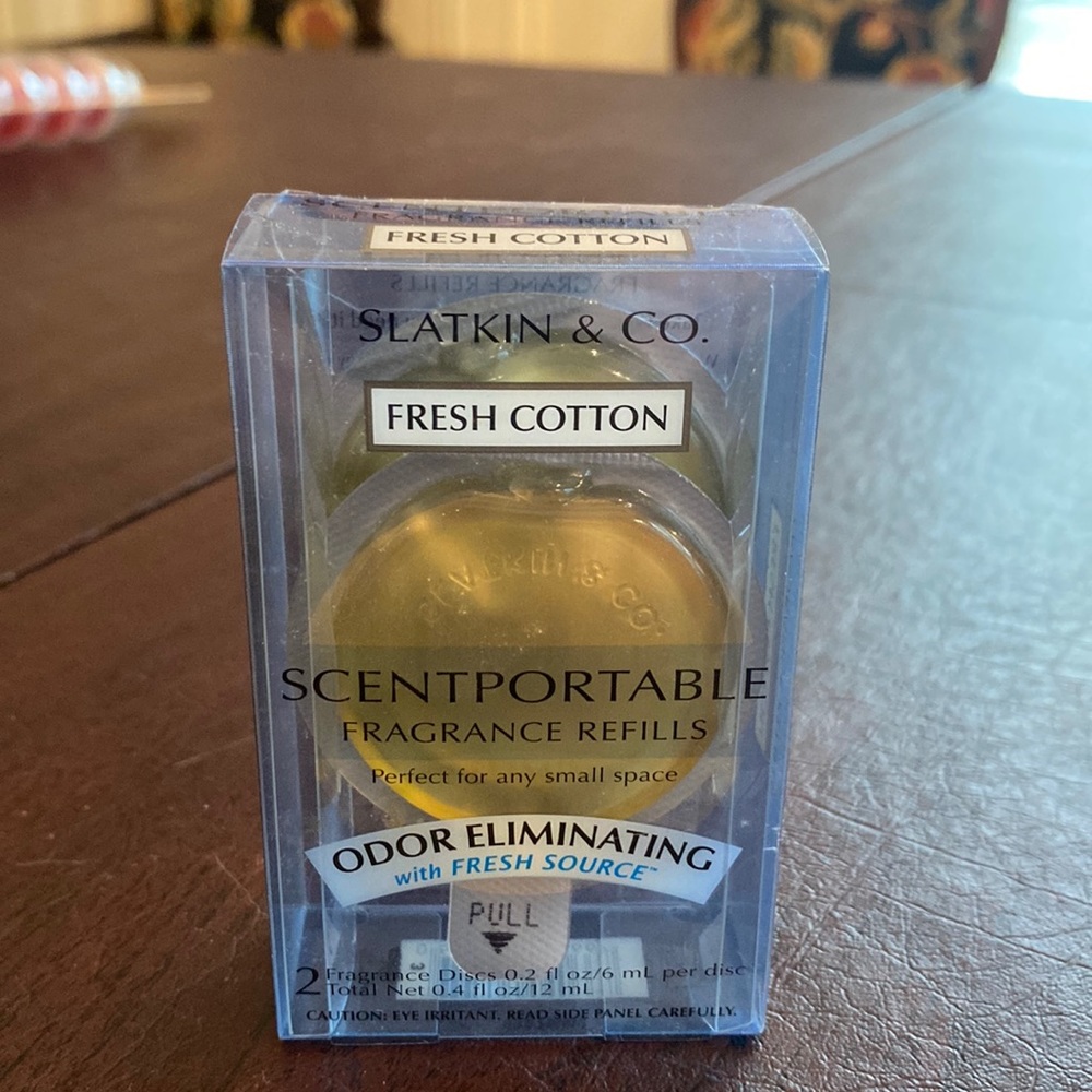 Slatkin & Co Fresh Cotton Scentportable refills (2)